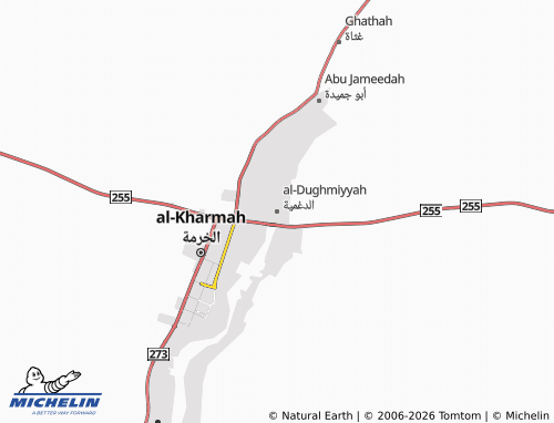 Carte MICHELIN al-Dughmiyyah - ViaMichelin
