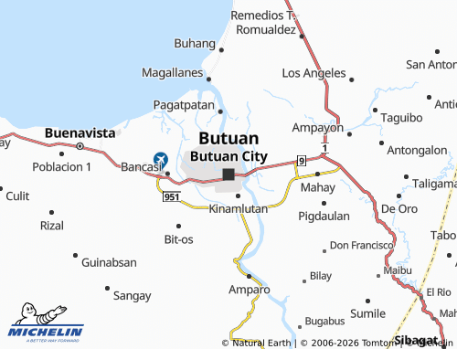 MICHELIN Butuan City map - ViaMichelin