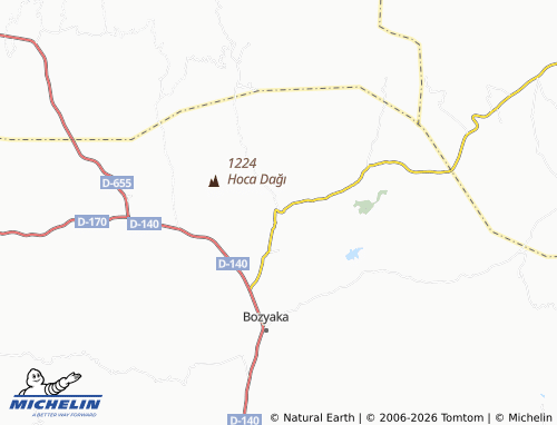MICHELIN Kabaca map - ViaMichelin