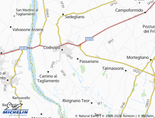 MICHELIN Passariano map - ViaMichelin