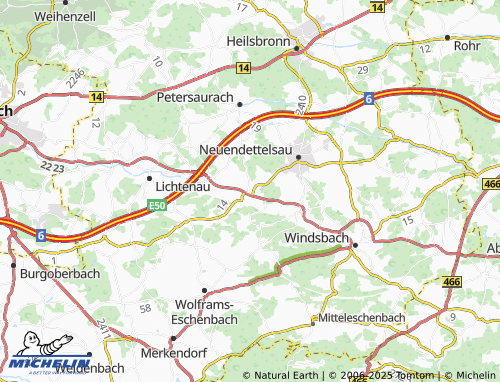 Mapa MICHELIN Schlauersbach - ViaMichelin