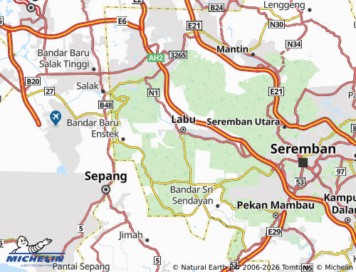 Mapa MICHELIN Taman Labu - ViaMichelin