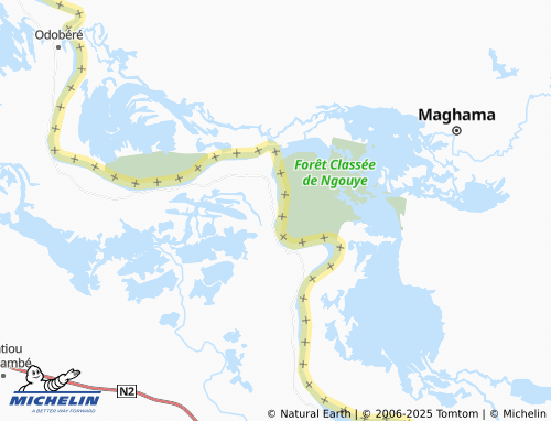 MICHELIN Bapalel Koliabé map - ViaMichelin