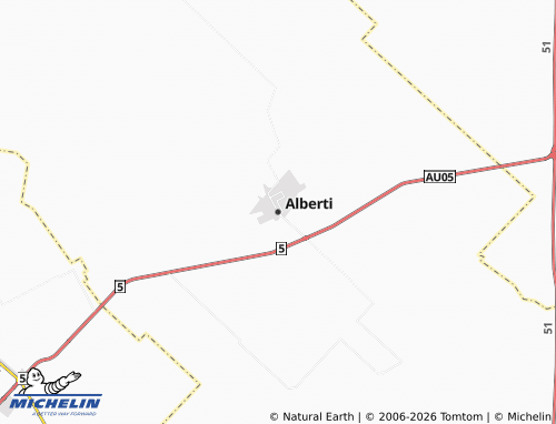 MICHELIN Alberti map - ViaMichelin