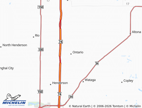 Mapa MICHELIN Ontario - ViaMichelin