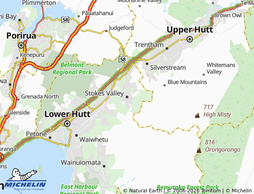 Mapa MICHELIN Stokes Valley - ViaMichelin