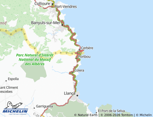 Mappa MICHELIN Portbou - ViaMichelin
