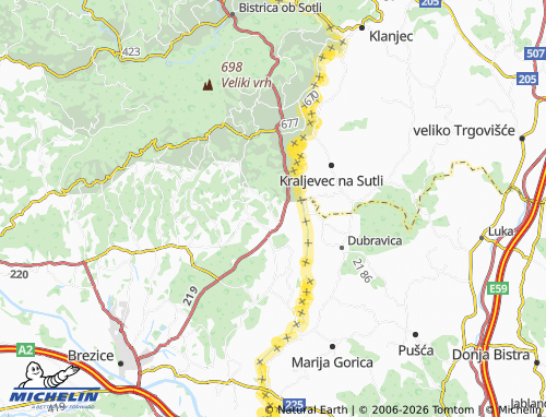 Kaart MICHELIN Dramlja - ViaMichelin