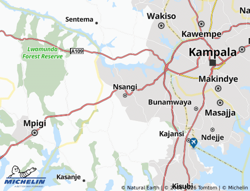 Mappa MICHELIN Nsangi - ViaMichelin