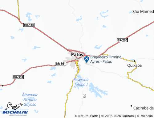 MICHELIN Patos map - ViaMichelin