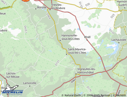 MICHELIN-Landkarte Thillot - ViaMichelin