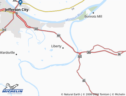 Mapa MICHELIN Liberty - ViaMichelin