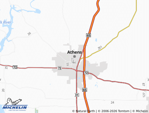 Mappa MICHELIN Athens - ViaMichelin