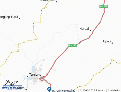 MICHELIN Kasiau Raya map - ViaMichelin