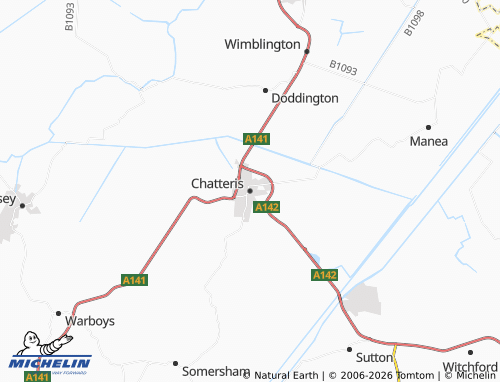 Carte MICHELIN Chatteris - ViaMichelin
