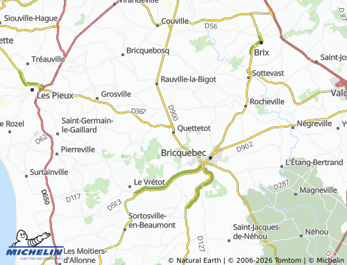 MICHELIN Quettetot map - ViaMichelin