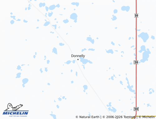 Carte MICHELIN Donnelly - ViaMichelin