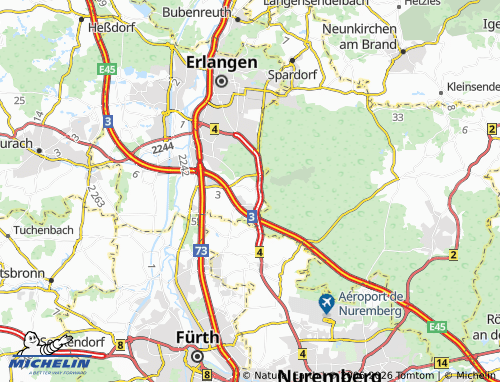 Mappa MICHELIN Tennenlohe - ViaMichelin