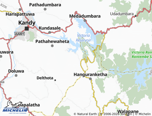 Mapa MICHELIN Kethigannawela - ViaMichelin