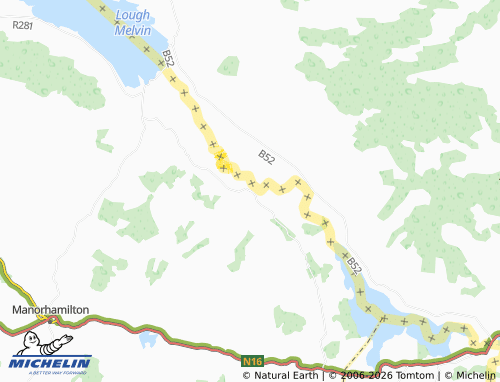 MICHELIN-Landkarte Kiltyclogher - ViaMichelin