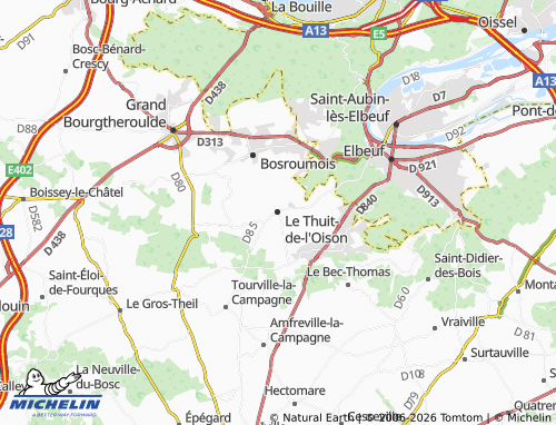 MICHELIN Le Thuit-de-l'Oison map - ViaMichelin