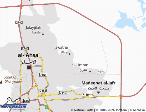 MICHELIN-Landkarte al-Rawdah - ViaMichelin
