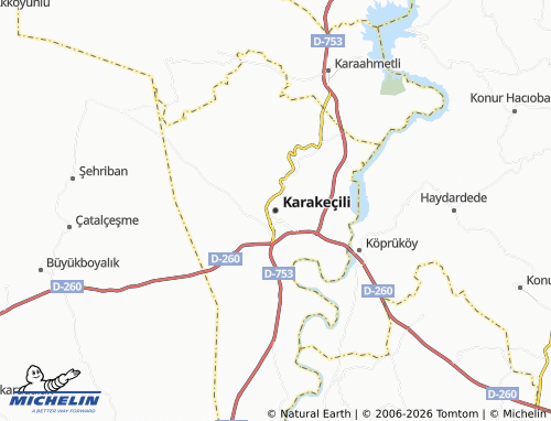 MICHELIN Karakeçili map - ViaMichelin
