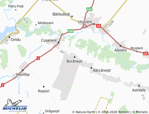 Mappa MICHELIN Borănești - ViaMichelin