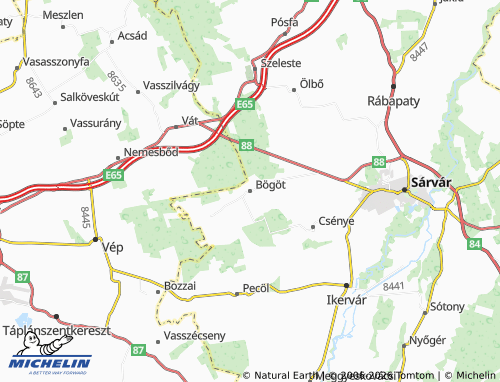 Mappa MICHELIN Bögöt - ViaMichelin