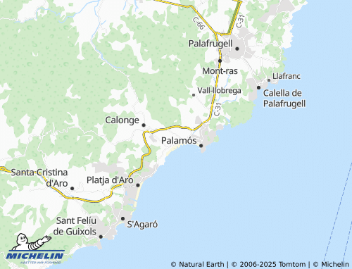 Mapa MICHELIN Sant Daniel - ViaMichelin