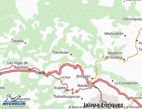 MICHELIN Tlacolulan map - ViaMichelin