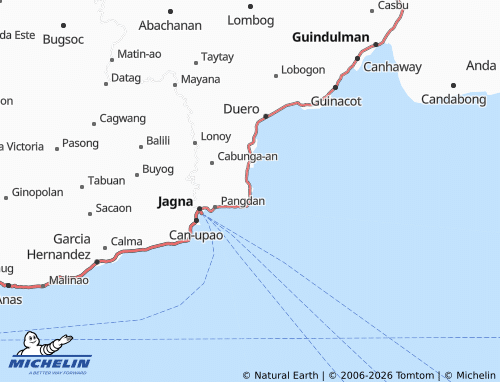MICHELIN Tubod Mar map - ViaMichelin