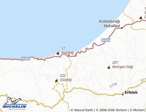 Mapa MICHELIN Şerefiye - ViaMichelin