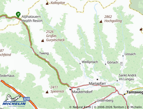 Mappa MICHELIN Hinterweißpriach - ViaMichelin