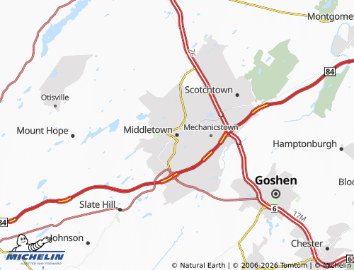 Mapa MICHELIN Middletown - ViaMichelin