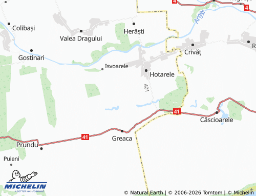 MICHELIN Puțu Greci map - ViaMichelin