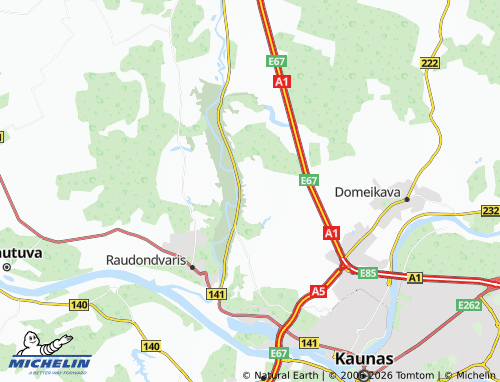 Mapa MICHELIN Užliedžiai - ViaMichelin
