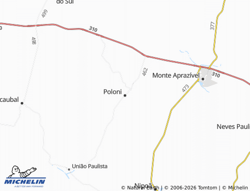 Mapa MICHELIN Poloni - ViaMichelin