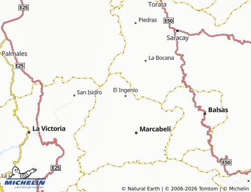 MICHELIN El Ingenio map - ViaMichelin