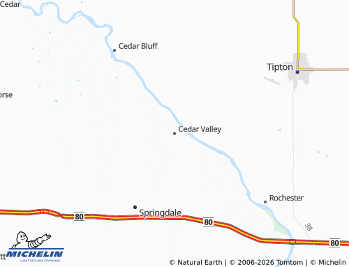 Mappa MICHELIN Cedar Valley - ViaMichelin