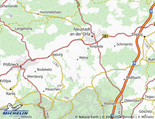 Mappa MICHELIN Weira - ViaMichelin
