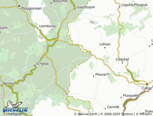Carte MICHELIN Bolazec - ViaMichelin