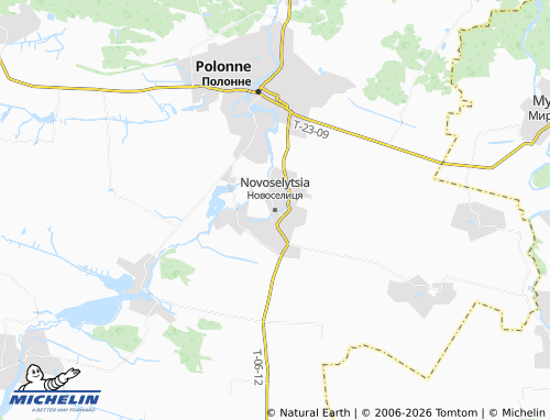 MICHELIN Novoselytsia map - ViaMichelin