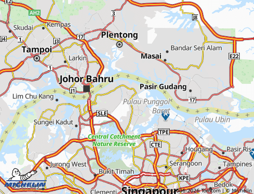 MICHELIN Sembawang map - ViaMichelin