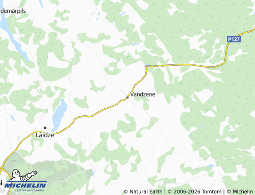 Mapa MICHELIN Vandzenes pagasts - ViaMichelin