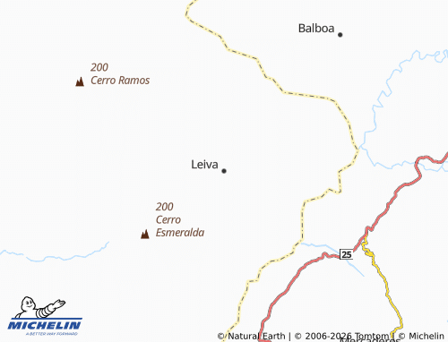 MICHELIN Leiva map - ViaMichelin