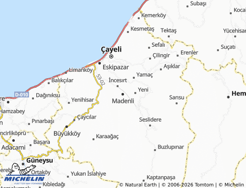 Mappa MICHELIN Madenli - ViaMichelin
