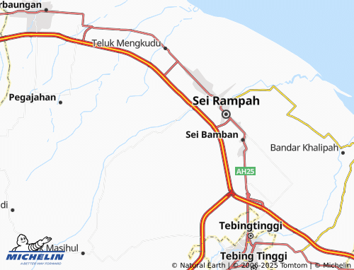 MICHELIN Silau Rakyat map - ViaMichelin