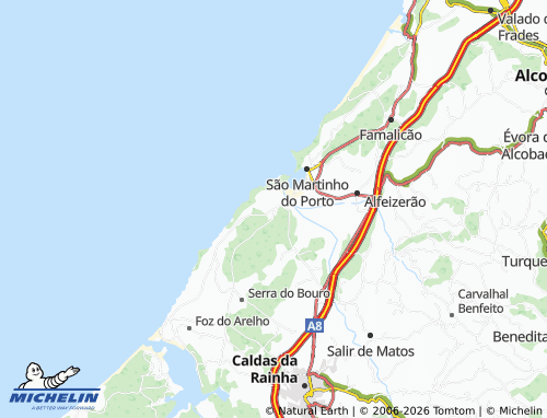 MICHELIN Salir do Porto map - ViaMichelin
