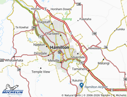 Mapa MICHELIN Claudelands - ViaMichelin